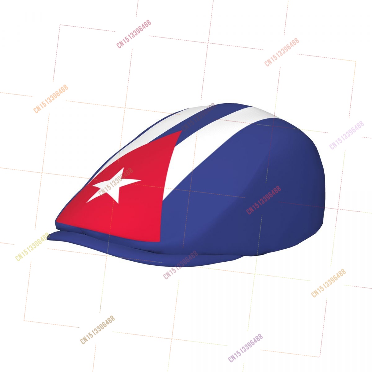 Newsboy Cap Ivy - Gorra Plana Estilo Gatsby con Bandera