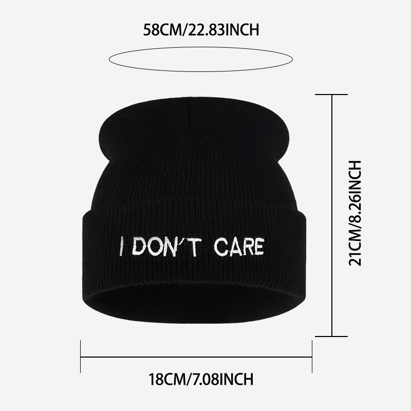 Gorro de punto con texto 'I DO - Beanie Cuffed Knit reseña y precio
