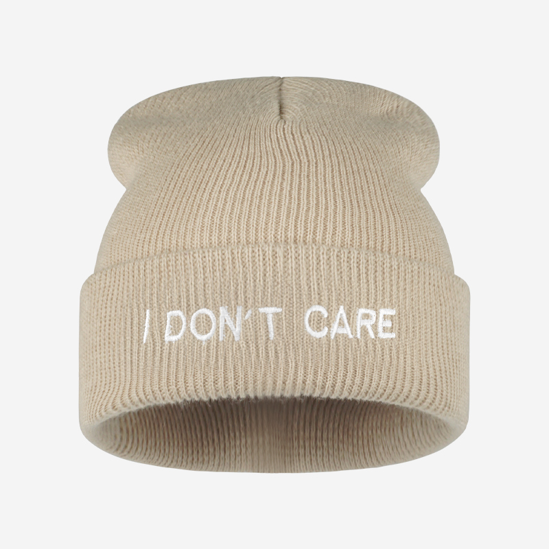 Gorro de punto con texto 'I DO - Beanie Cuffed Knit reseña y precio