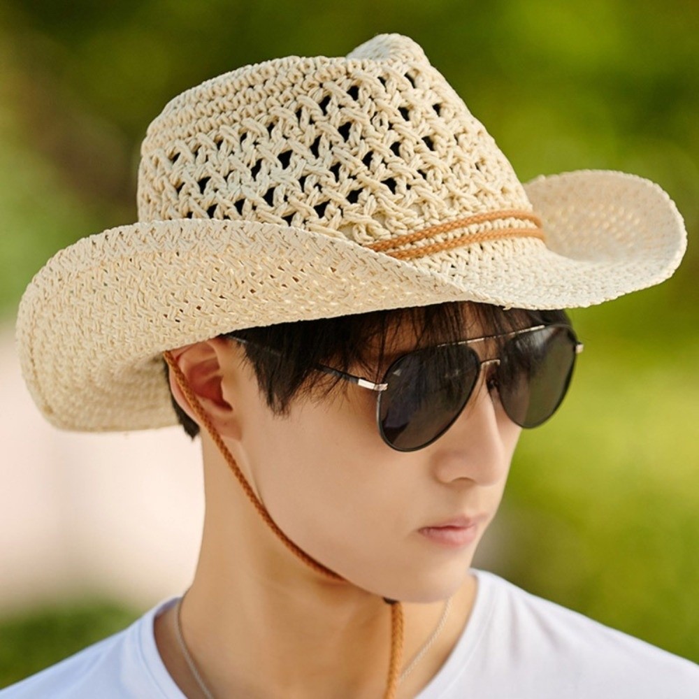 Sombrero de paja retro de ala  - Cowboy Hat Straw reseña y precio