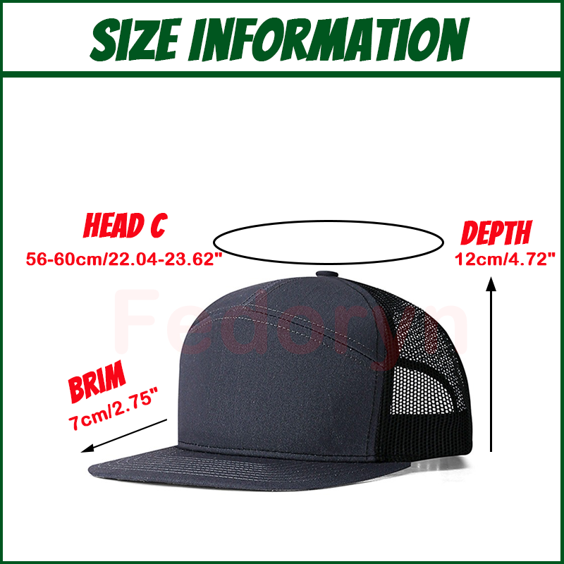 Fedoryn Logotipo bordado perso - Trucker Cap Mesh reseña y precio