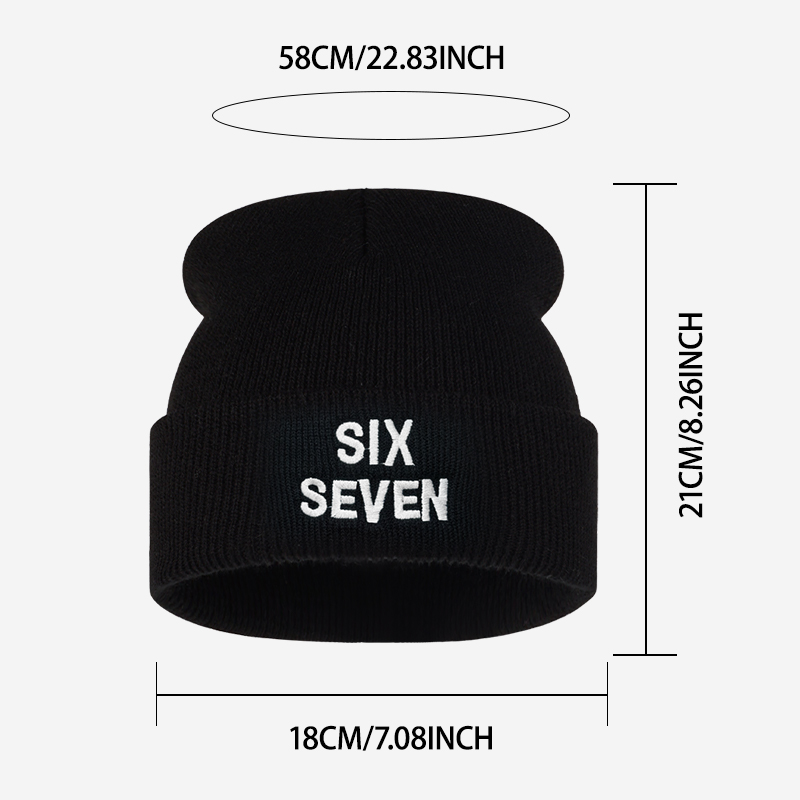Gorro de punto bordado con let - Beanie Cuffed Knit reseña y precio